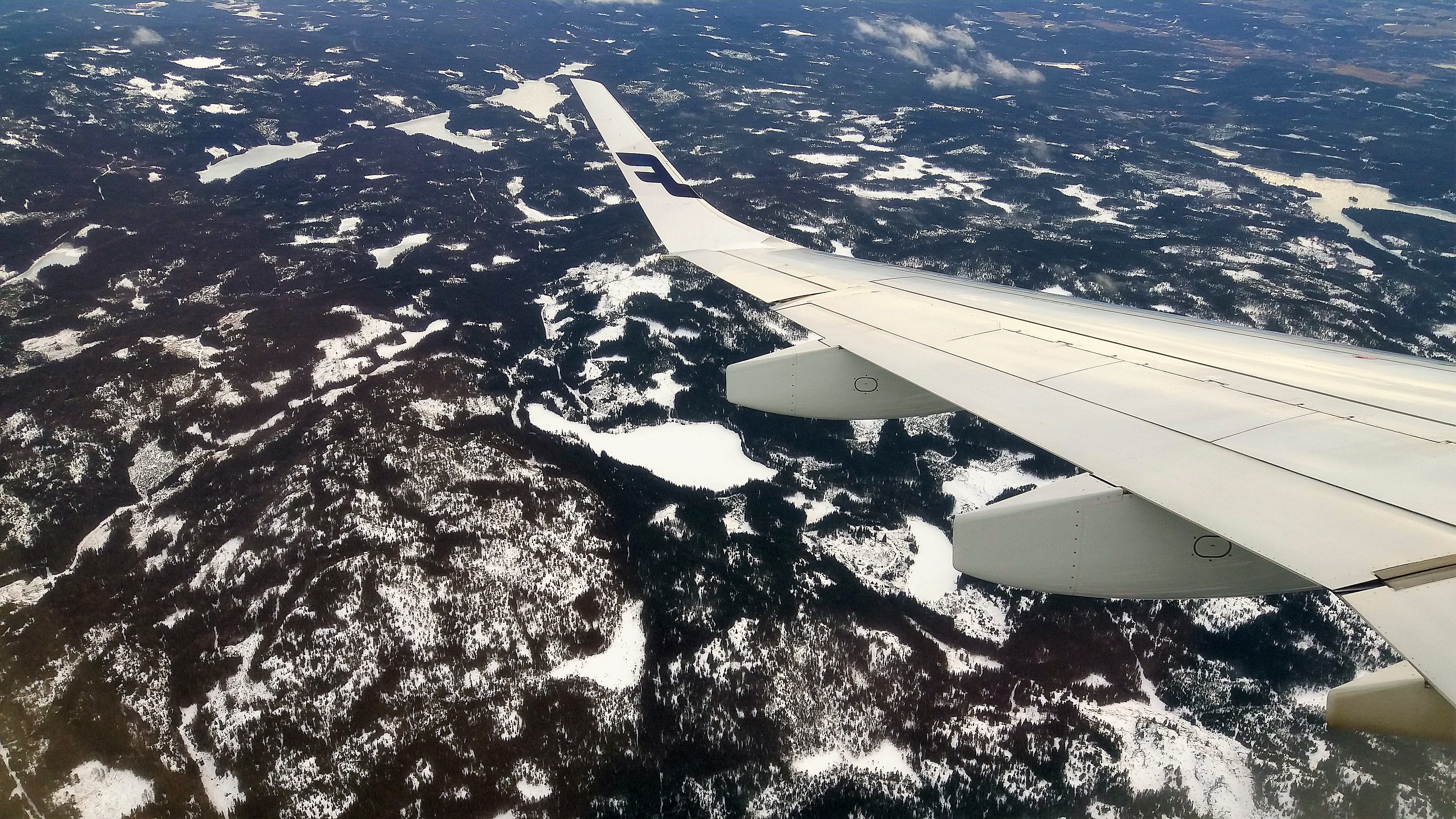 Window seat plane view