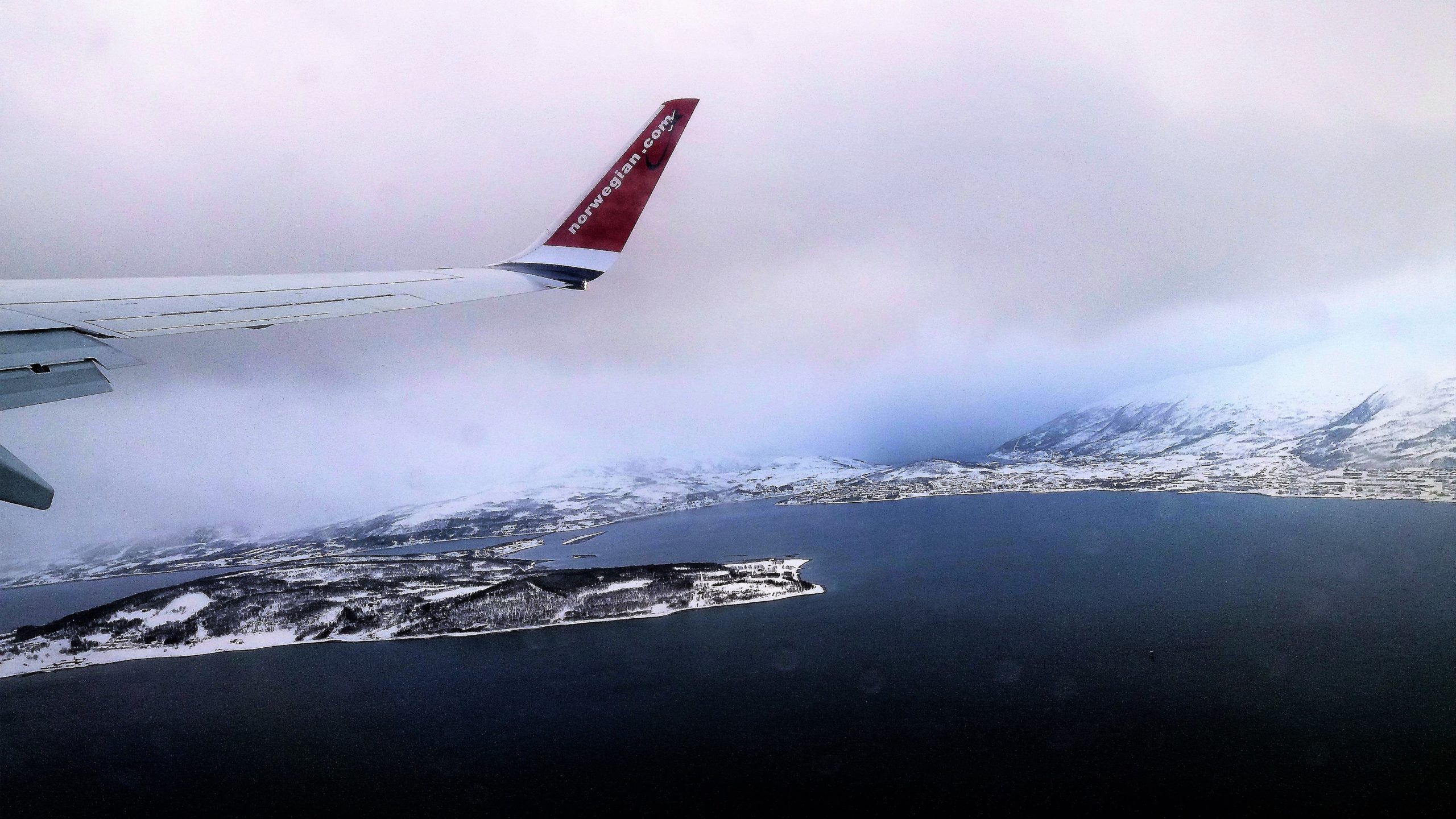 View over Tromso, Norway (it was bit cloudy, but the fjords were incredible)