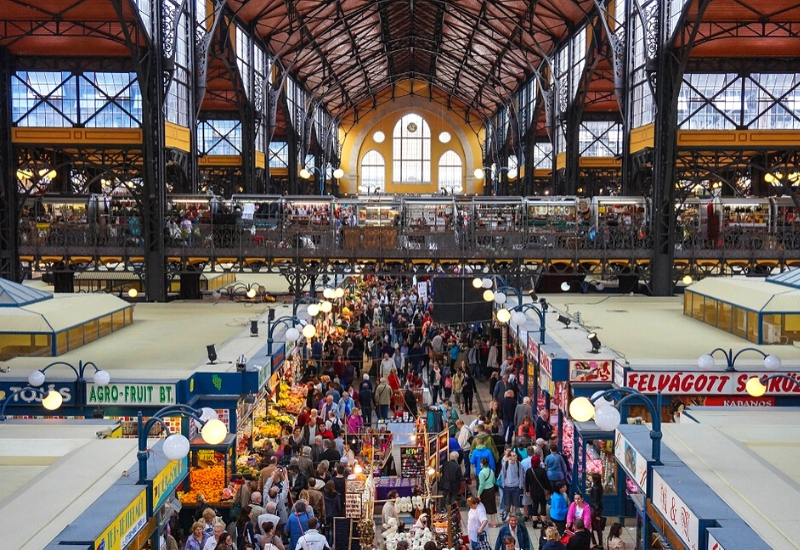 Market Hall, Interior View, Budapest