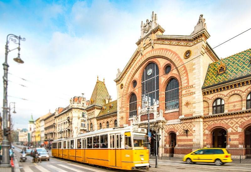 Market Hall, Outside View, Budapest