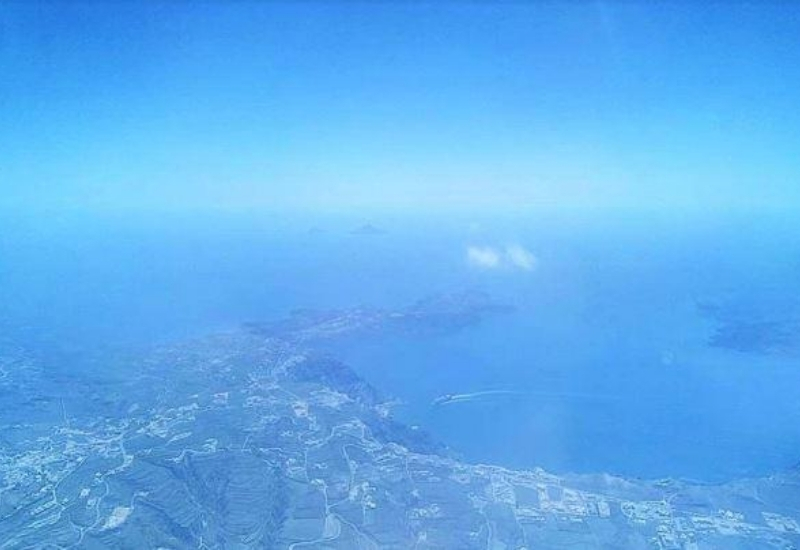 Santorini Aerial view