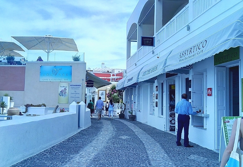 Streets In Fira, Santorini
