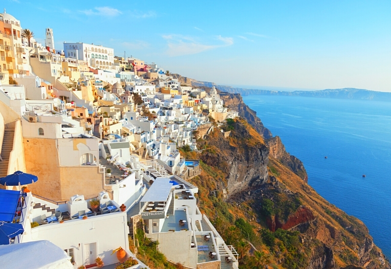 View of Santorini near Fira