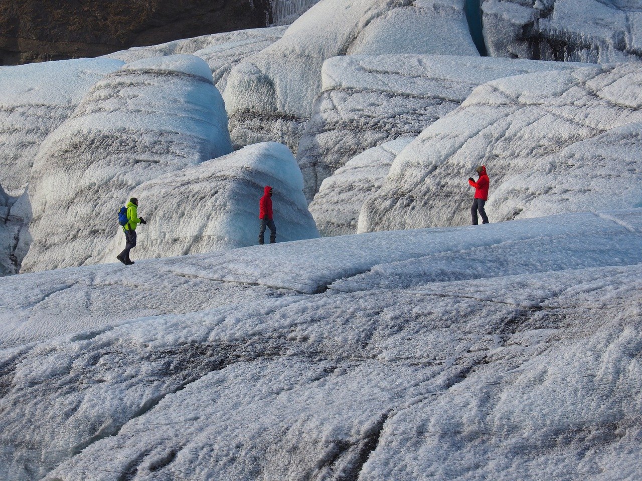 glacier hike, icefall, skaftafellsjökull