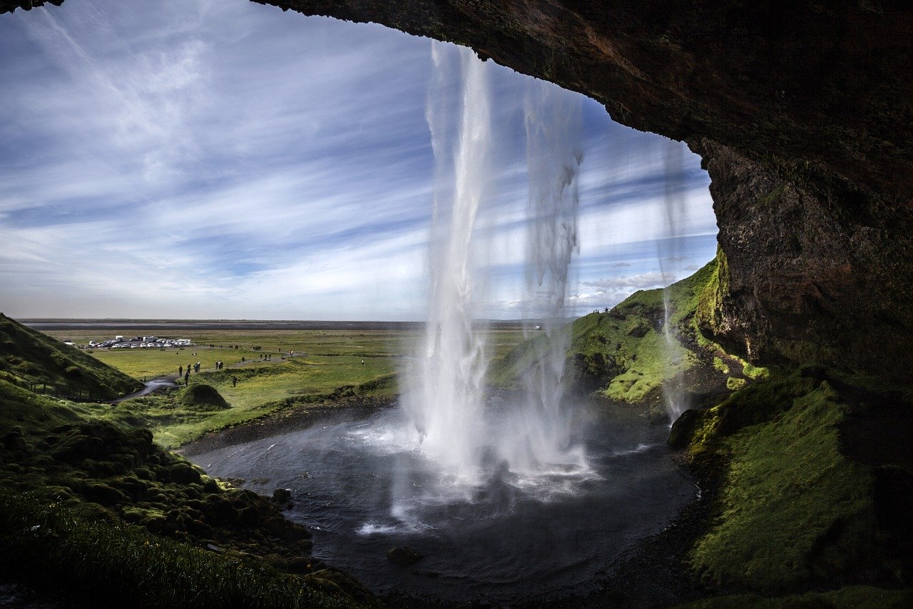 seljalandsfoss, waterfall, iceland